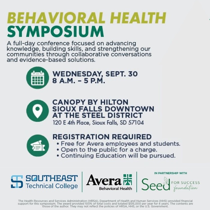 Avera Behavioral Health Symposium Banner